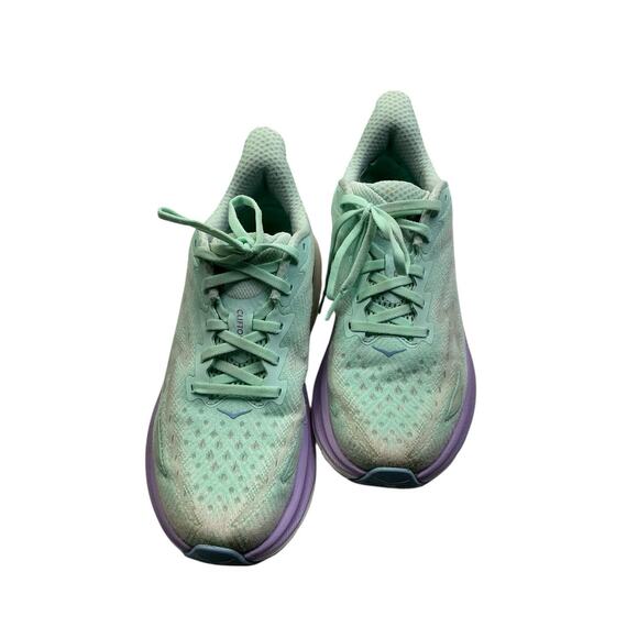 Hoka One One Clifton 9 Running Shoes – Seafoam Aqua Breeze – Women’s 8B - Picture 5 of 8